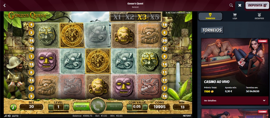 Gonzo's Quest: Jogar no Allyspin Casino