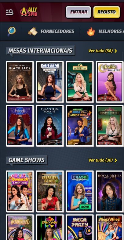 App de casino da Allyspin