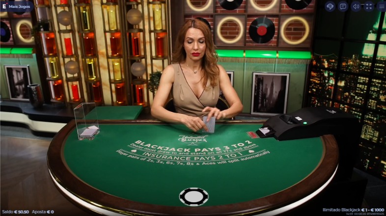 Jogo de Casino ao vivo: Infinite Blackjack