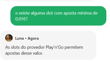 Resposta do Chat ao vivo da Leon Casino Portugal