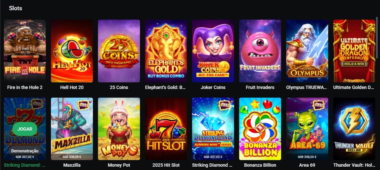 Oferta de Slots do Leon Casino